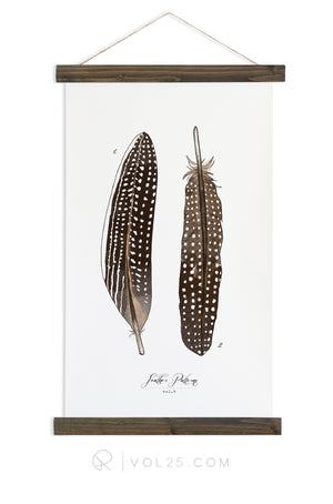 Feather Patterns Vol.4 | Scientific Canvas Wall hanging | more options VPC104 - vol25