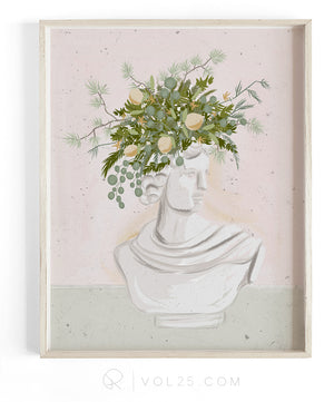 Cypress | Textured Cotton Canvas Art Print, several sizes | VOL25