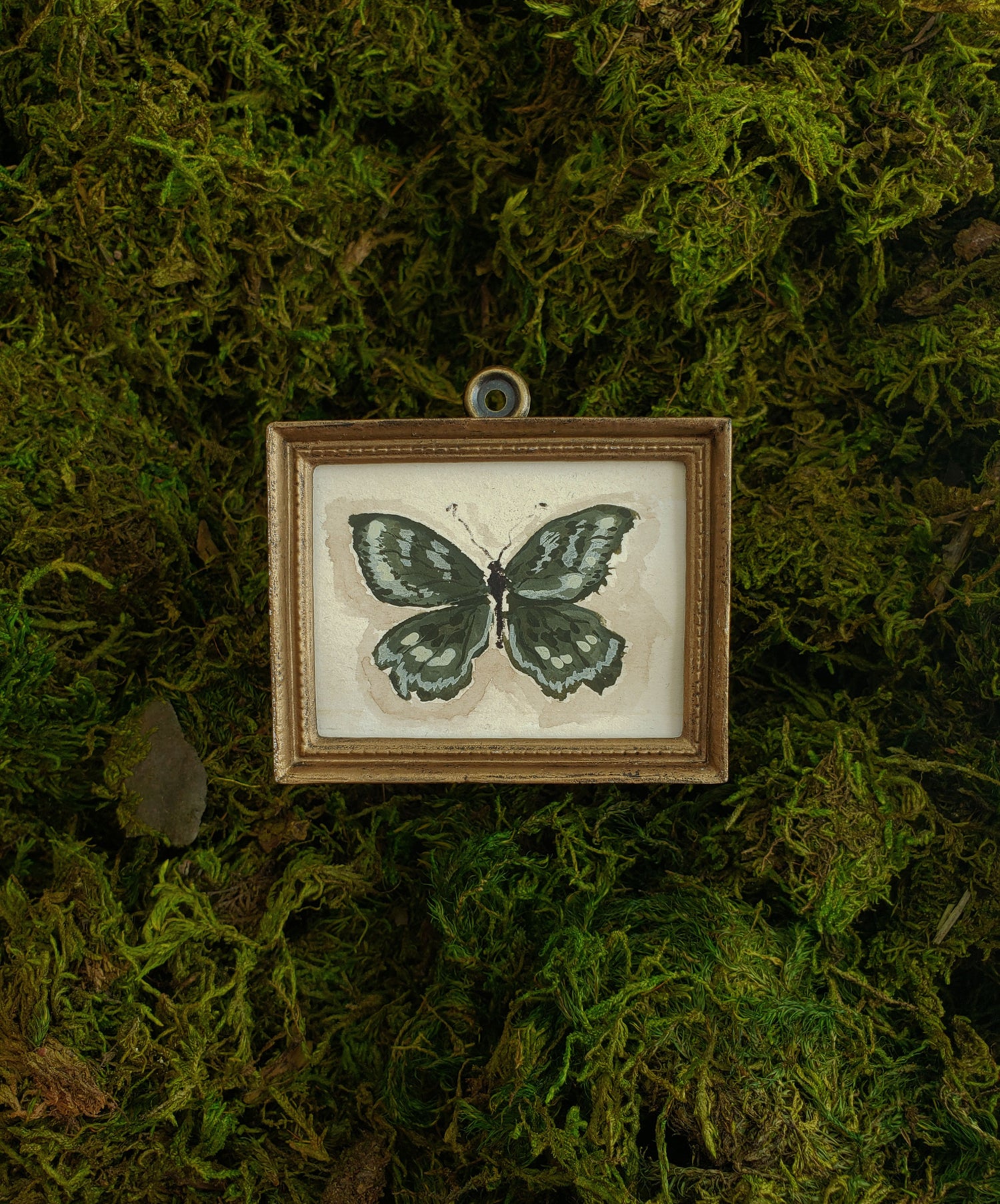 Original Miniature art in a vintage inspired frame | 022 ARABELLA