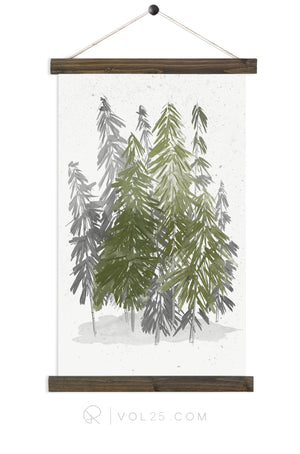 Evergreen |  unique wall hanging art | more options