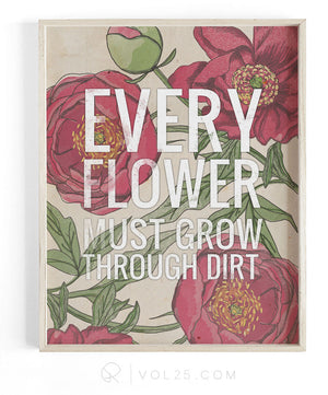 Every Flower | Textured Cotton Canvas Art Print | VOL25