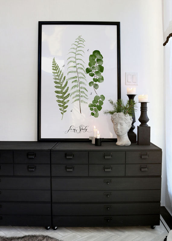 Fern Study Vol.3 | Textured Cotton Canvas Art Print, 10 sizes | VOL25