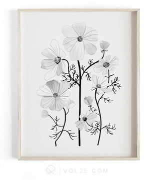 Flourish | Textured Cotton Canvas Art Print available in large scale sizes