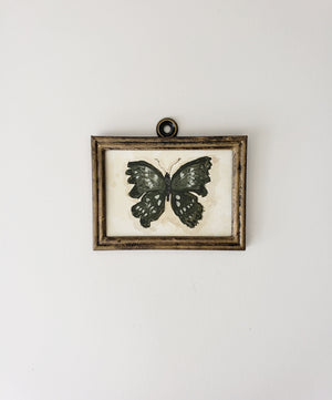 Original Miniature art in a vintage inspired frame | 023 GENEVIEVE