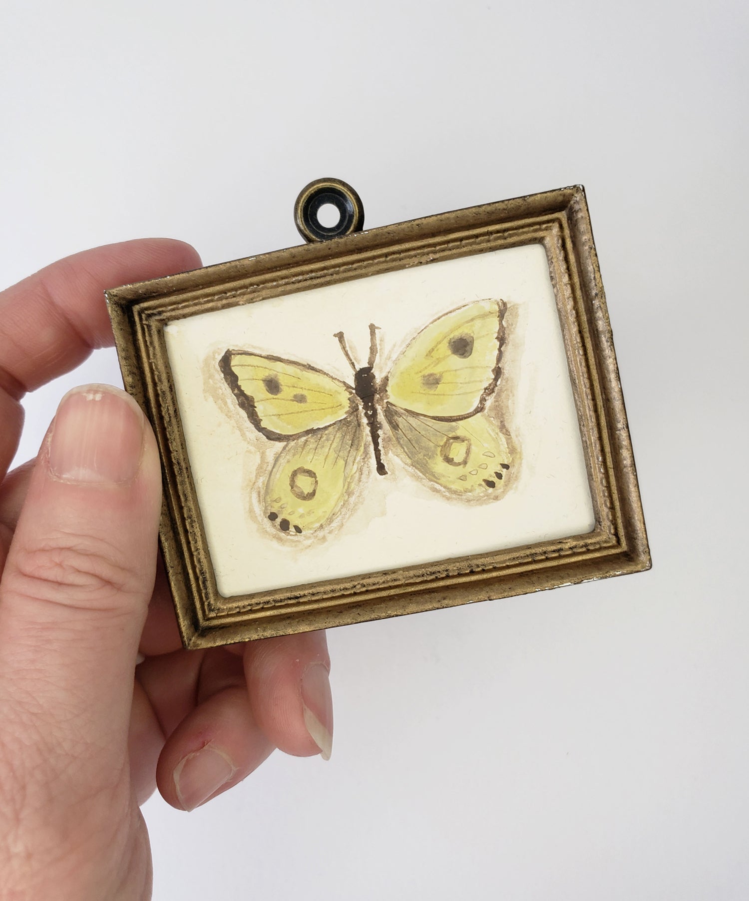 Original Miniature art in a vintage inspired frame | 018 GUINEVERE