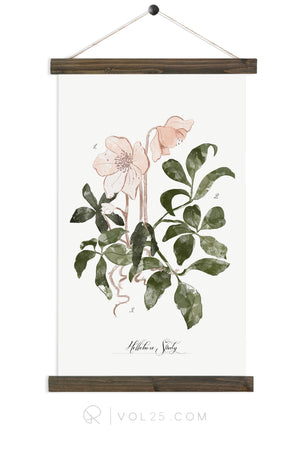 Hellebore Study vol.2 | Canvas Wall Hanging | More options