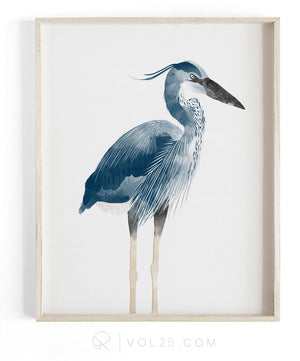 Heron | Unique Art Decor, 9 sizes | VOL25