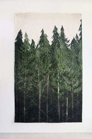 Into The Woods |  Canvas Hand Distressed Tapestry | more options