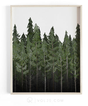 Into The Woods | Textured Cotton Canvas Art Print | VOL25