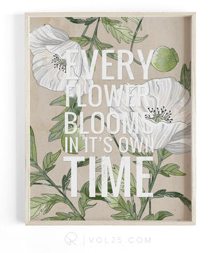In It's Own Time | Textured Cotton Canvas Art Print | VOL25