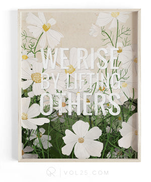 Lifting Others | Textured Cotton Canvas Art Print | VOL25