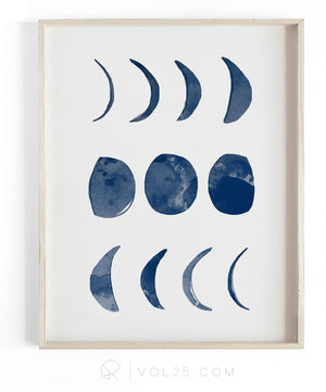 Phases Of The Moon | unique art decor  | VOL25
