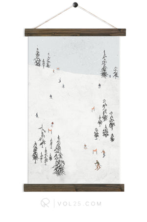Ski Hill | Canvas Wall Hanging | More options