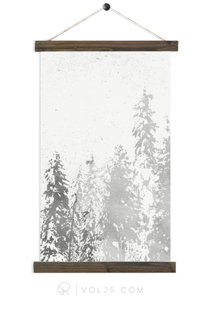 Snowfall | Seasonal Art Decor | Canvas Wall Hanging | More options