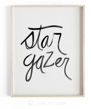 Stargazer | Textured Cotton Canvas Art Print  | VOL25