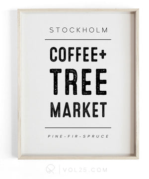 Stockholm Market | Textured Cotton Canvas Art Print, several sizes | VOL25