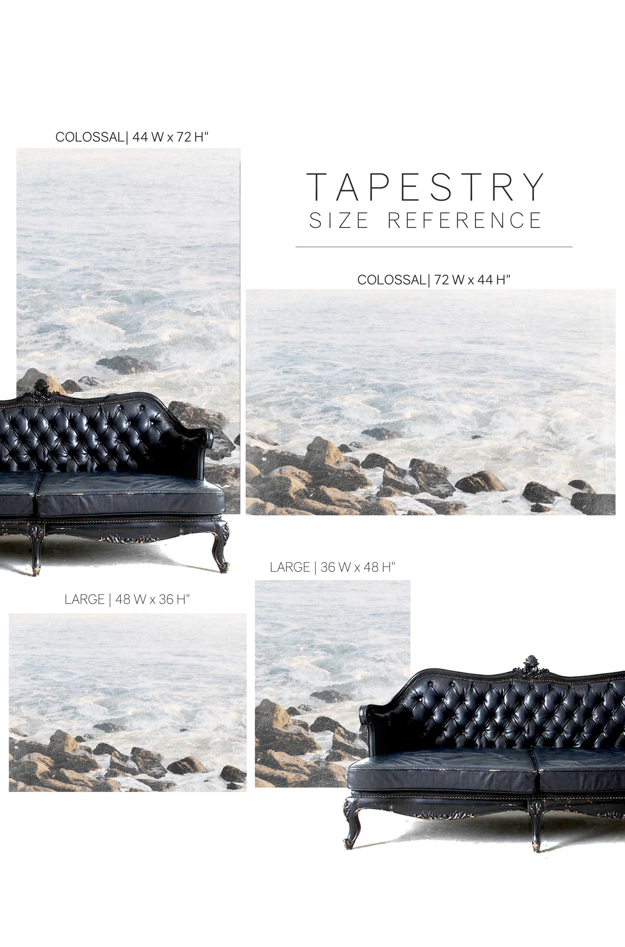 Pacific |  Canvas Hand Distressed Tapestry | more options
