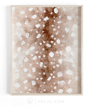 Terra Cotta | Textured Cotton Canvas Art Print, 10 sizes | VOL25