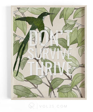 Thrive | Textured Cotton Canvas Art Print | VOL25