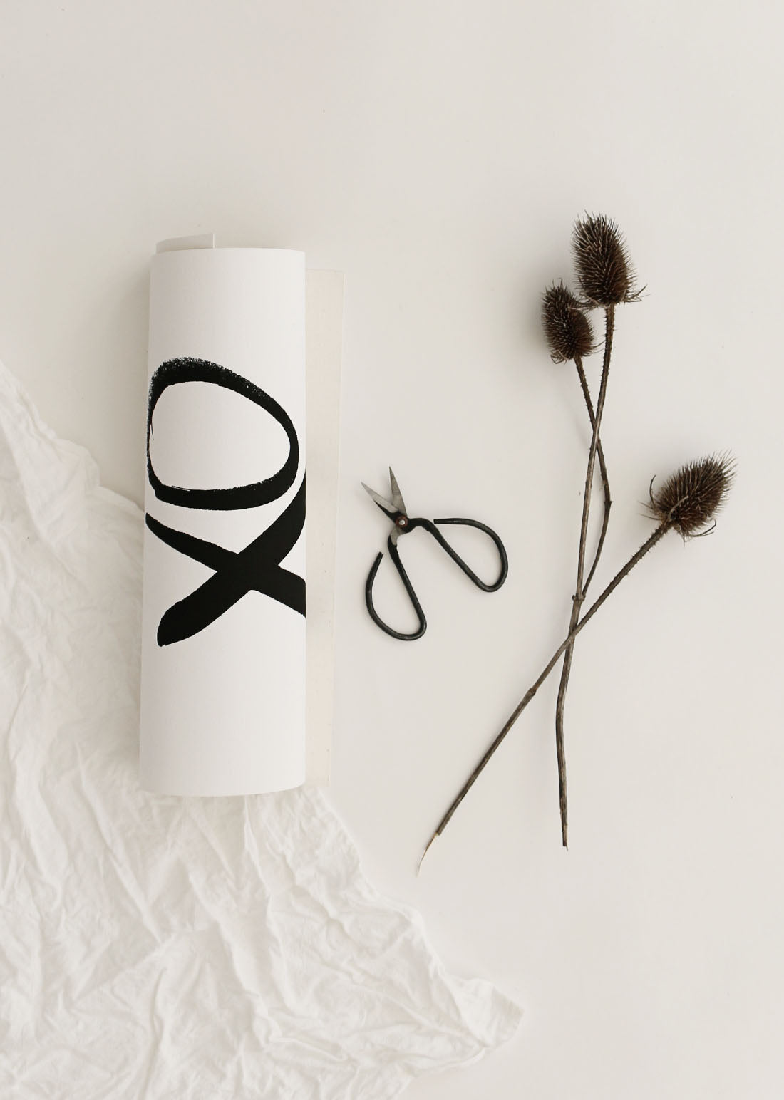 XO | Textured Cotton Canvas Art Print available in large scale sizes